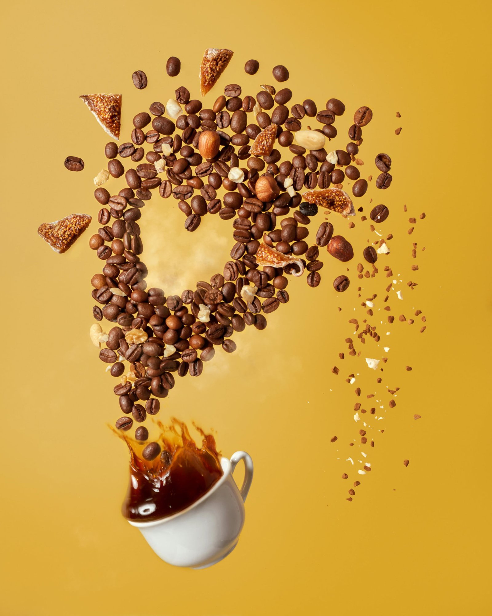Functional coffee blends infused with adaptogenic mushrooms and herbal extracts for natural energy enhancement